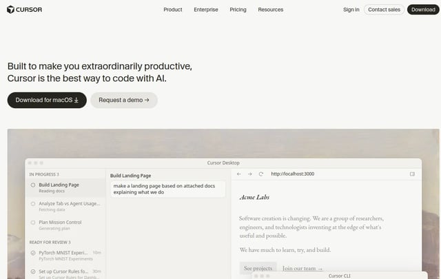 Cursor design system preview